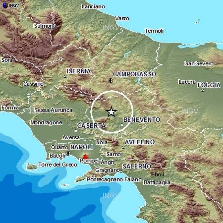 Il Matese trema: tre scosse negli ultimi giorni