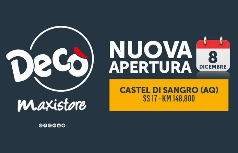 Maxistore Decò a Castel Di Sangro, Multicedi inaugura il suo punto vendita GDO dell’Abruzzo