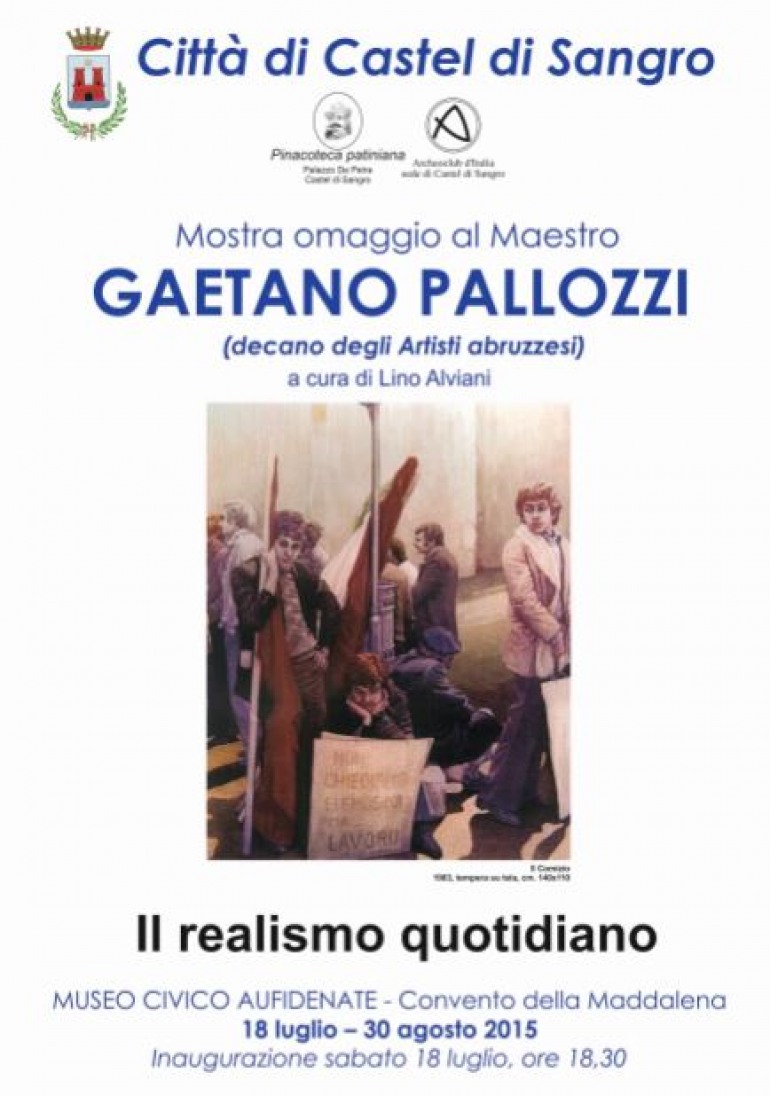 Castel di Sangro rende omaggio al Maestro Gaetano Palozzi, sabato 18 l’inaugurazione della Mostra