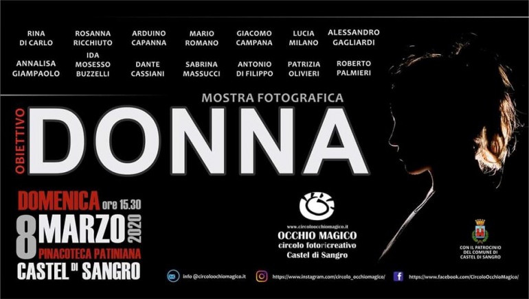 ‘Donna’, mostra fotografica al femminile a Castel di Sangro