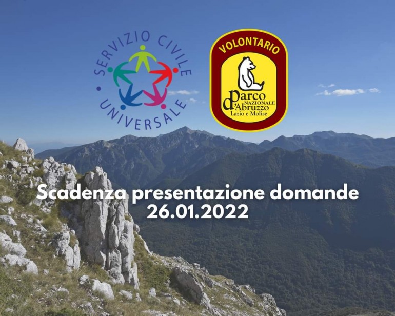 Servizio Civile del Parco Nazionale d’Abruzzo, Lazio e Molise: scadenza domande il 26 gennaio