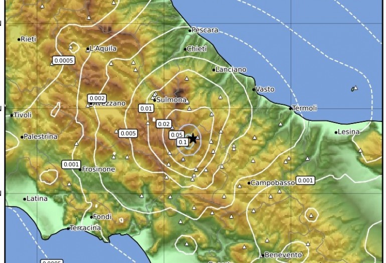 Terremoto a Capracotta: scossa di magnitudo 3.0 non si registrano danni