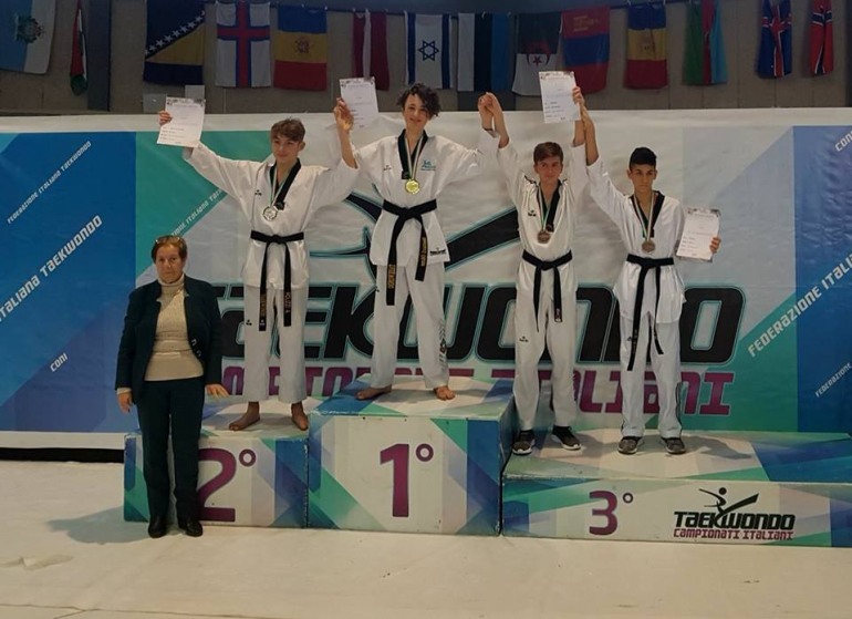 Takwondo, Odone Santucci vince l’oro al campionato italiano in Sardegna