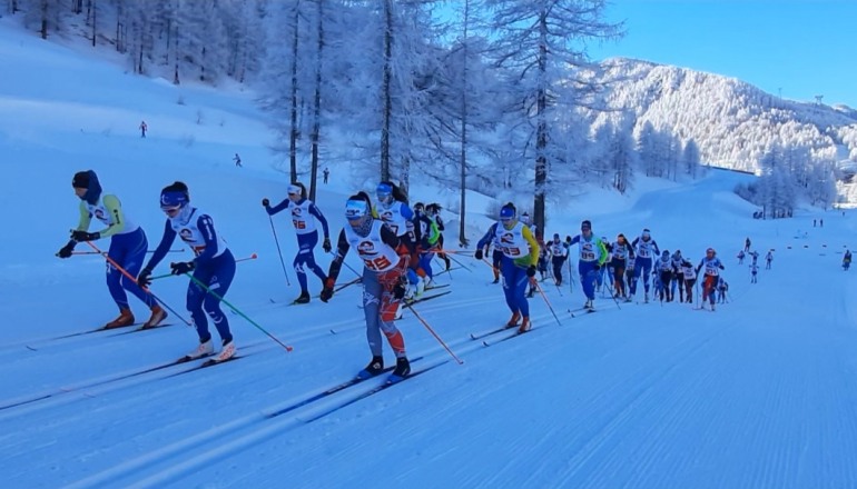 Pragelato: Coppa Italia Giovani sci di fondo, dura prova per gli atleti dei comitati centro-sud Italia