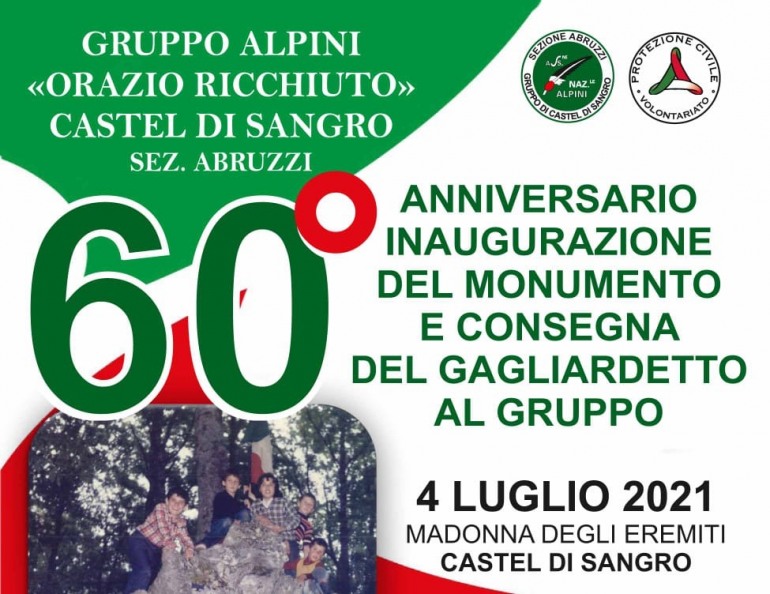 Madonna degli Eremiti a Castel di Sangro, si festeggia il 60° anniversario del Monumento ai Caduti
