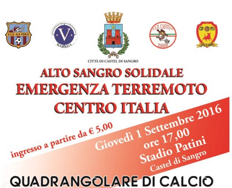 Solidarietà – A Castel di Sangro si organizza un quadrangolare di calcio