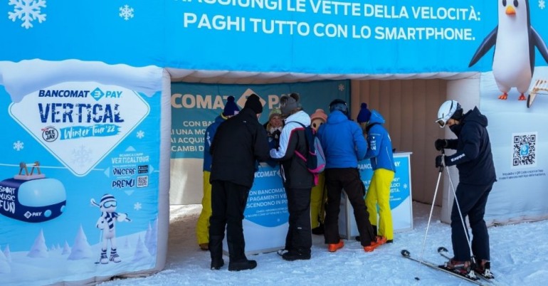 Roccaraso, il BANCOMAT Pay Vertical Winter Tour 2022 sulle piste da sci di tutta Italia