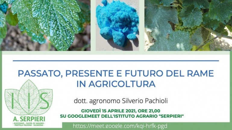 Rame in agricoltura: Istituto Agrario “A. Serpieri”, riflessione sul “Passato, presente e futuro”
