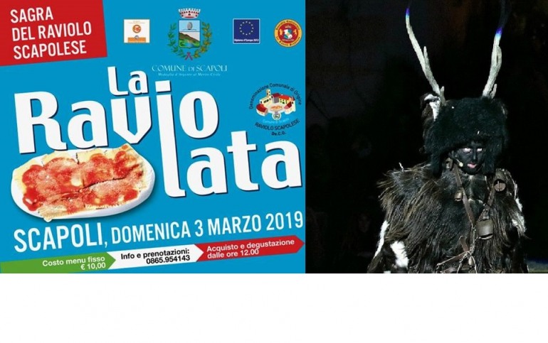 Il carnevale dell’Alta Valle del Volturno si festeggia con la Raviolata e Gl’Cierv