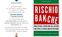 'Rischio banche', il libro di Leopoldo Gasbarro arriva con l'autore a Castel di Sangro