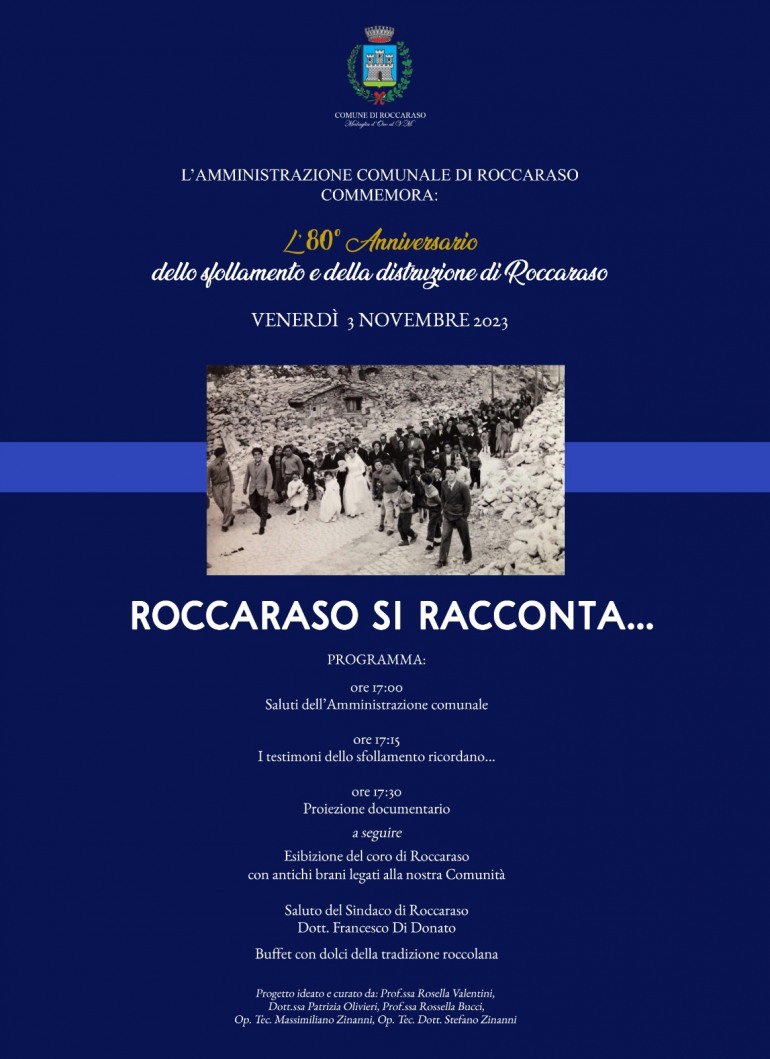 Roccaraso, 80° anniversario dello sfollamento: testimonianze per non dimenticare