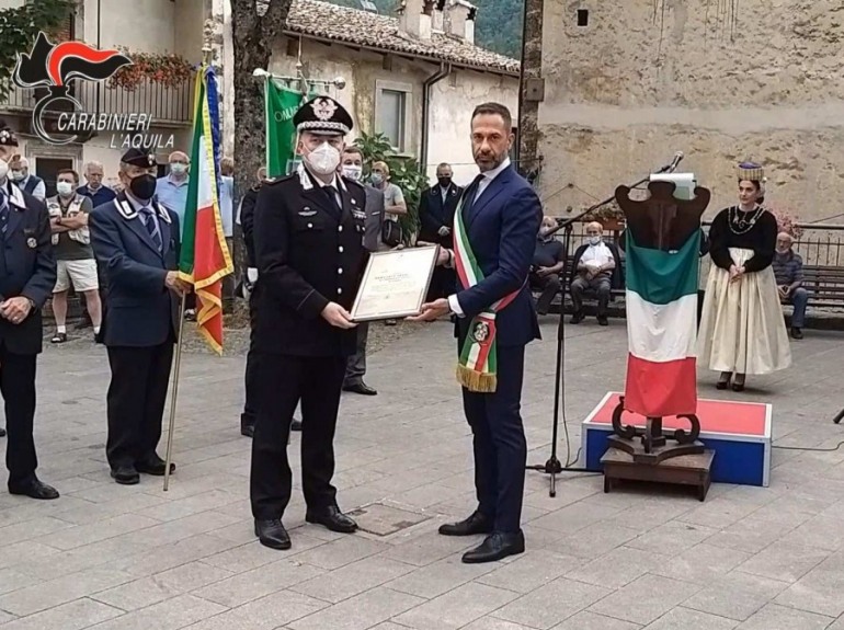 Scanno, Cittadinanza Onoraria all’Arma dei Carabinieri nel 150° anniversario della medaglia d’argento al V.M.