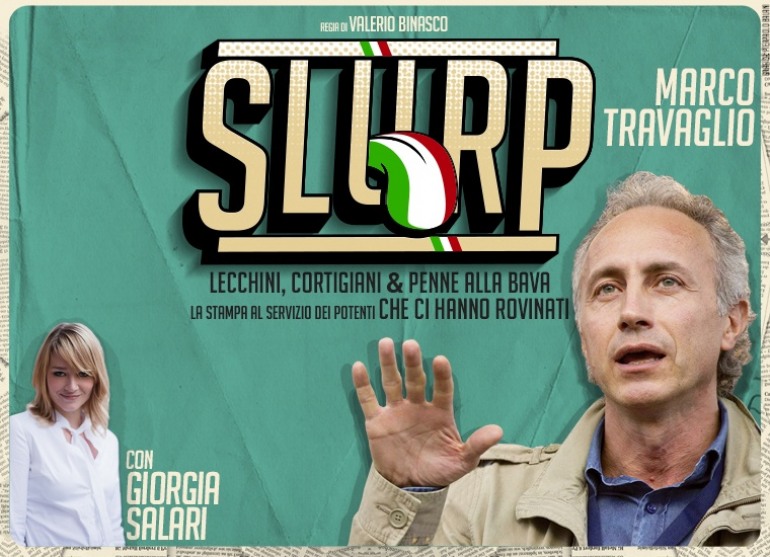 Castel di Sangro, Marco Travaglio al cineteatro Italia con “Slurp”