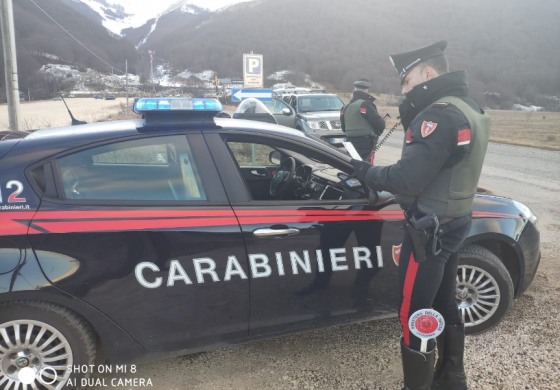 Spostamenti non giustificati, sanzione di 400 euro ciascuno dai Carabinieri in Alto Sangro