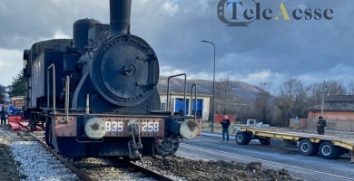 Il Treno a Vapore arriva a Castel di Sangro, il Parco Museale Ferroviario prende forma