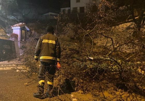 Maltempo: interventi dei Vigili del Fuoco h24, decine di soccorsi in Alto Sangro