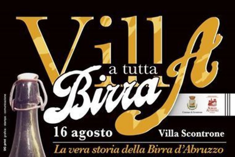 “Villa a tutta birra”, il 16 agosto con i birrifici artigianali di Abruzzo e Molise a Villa Scontrone