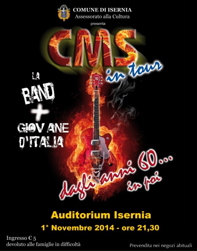Isernia, C.M.S. in concerto. La band più giovane d’Italia si esibisce all’auditorium